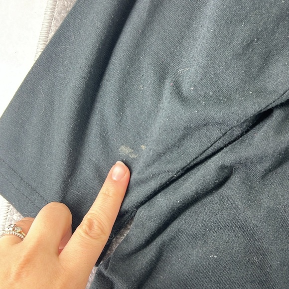 Vtg Kavio Designs Long Sleeve Shirt Black Silver Cowboy Boots Western Womens OS - Picture 11 of 14